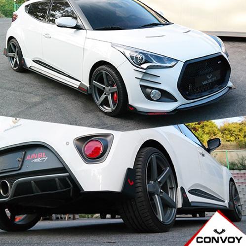 Body Kit Airdam Canard Splitters Fullset for Hyundai Veloster2011